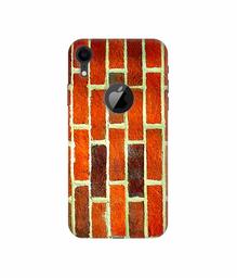 Amazon Brand - Solimo Designer Brick Texture 3D Printed Hard Back Case Mobile Cover for Apple iPhone XR (Logo Cut)