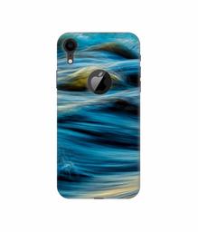 Amazon Brand - Solimo Designer Sea Wave 3D Printed Hard Back Case Mobile Cover for Apple iPhone XR (Logo Cut)