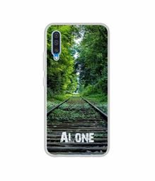 Amazon Brand - Solimo Designer Alone UV Printed Soft Back Case Mobile Cover for Samsung Galaxy A50