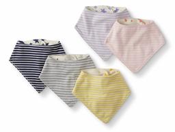 Hanna Andersson Moon and Back Reversible Bibs - Organic Cotton (Pack of 5)