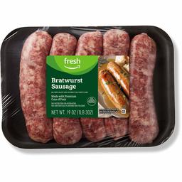 Fresh Brand – Bratwurst Sausage Links, 19 oz