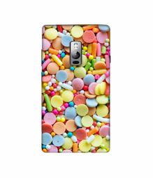 Amazon Brand - Solimo Designer Candies 3D Printed Hard Back Case Mobile Cover for OnePlus 2