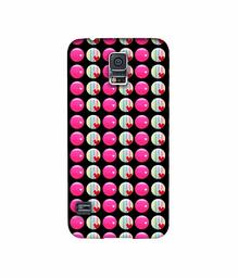 Amazon Brand - Solimo Designer Small Two Color Circle 3D Printed Hard Back Case Mobile Cover for Samsung Galaxy S5 i9600