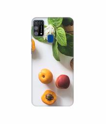 Amazon Brand - Solimo Designer Peal Fruit 3D Printed Hard Back Case Mobile Cover for Samsung Galaxy M31