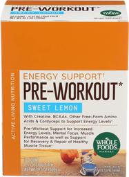 Whole Foods Market, Energy Support Pre-Workout, Sweet Lemon, 0.35 Ounce, 30 Count