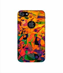 Amazon Brand - Solimo Designer Multicolor Texture 3D Printed Hard Back Case Mobile Cover for Apple iPhone 7 (with Logo Cut)