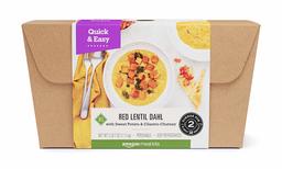 Amazon Meal Kits, Red Lentil Dahl with Sweet Potato & Cilantro Chutney, Serves 2