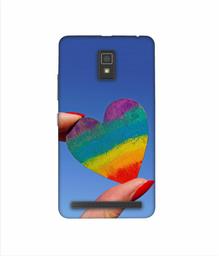 Amazon Brand - Solimo Designer Heart 3D Printed Hard Back Case Mobile Cover for Lenovo A6600