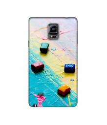 Amazon Brand - Solimo Designer Multicolor WaxColor Blocks 3D Printed Hard Back Case Mobile Cover for Samsung Galaxy Note 4