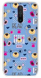 Amazon Brand - Solimo Designer Multicolor Bear Violet Pattern Printed Soft Back Case Mobile Cover for Poco X2 / Xiaomi Redmi K30