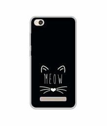 Amazon Brand - Solimo Designer Meow UV Printed Soft Back Case Mobile Cover for Mi Redmi 4A