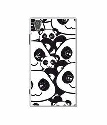 Amazon Brand - Solimo Designer Panda Texture UV Printed Soft Back Case Mobile Cover for Sony Xperia XA1 Plus