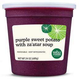 Whole Foods Market, Purple Sweet Potato with Za'atar Soup, 24 Ounce