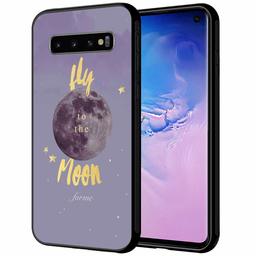 Amazon Brand - Solimo Designer Moon Printed Hard Back Case Mobile Cover for Samsung Galaxy S10 (D1279)