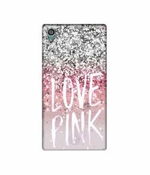 Amazon Brand - Solimo Designer Love Pink 3D Printed Hard Back Case Mobile Cover for Sony Xperia Z5 Dual