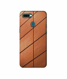 Amazon Brand - Solimo Designer Leather Texture 3D Printed Hard Back Case Mobile Cover for Oppo A7