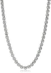 Men's Stainless Steel 3mm Rolo Chain Necklace, 24