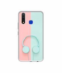 Amazon Brand - Solimo Designer Head Phone UV Printed Soft Back Case Mobile Cover for Vivo U20