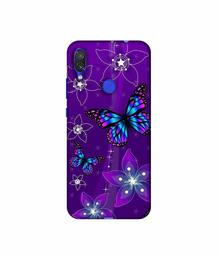 Amazon Brand - Solimo Designer Butterflies 3D Printed Hard Back Case Mobile Cover for Xiaomi Redmi Note 7 Pro