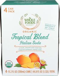 Whole Foods Market Organic Tropical Blend Italian Soda, 11.2 fl oz