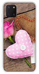 Amazon Brand - Solimo Designer Multicolor Pink Flower Heart Design Printed Soft Back Case Mobile Cover for Samsung Galaxy Note 10 Lite