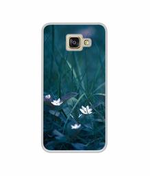 Amazon Brand - Solimo Designer White Flower UV Printed Soft Back Case Mobile Cover for Samsung Galaxy A5 (2016)