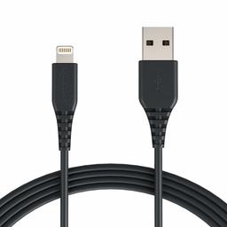 AmazonBasics MFi-Certified Lightning to USB A Cable for Apple iPhone and iPad - 10 Feet (3 Meters) - Black