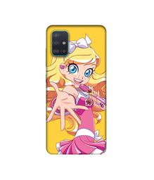 Amazon Brand - Solimo Designer Singing Girl Vector 3D Printed Hard Back Case Mobile Cover for Samsung Galaxy A51