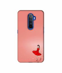 Amazon Brand - Solimo Designer Red Dress Lady 3D Printed Hard Back Case Mobile Cover for Oppo Reno Ace/Realme X2 Pro