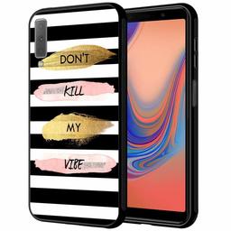 Amazon Brand - Solimo Designer Don't Kill My Vibe Printed Hard Back Case Mobile Cover for Samsung Galaxy A7 (2018) (D1204)