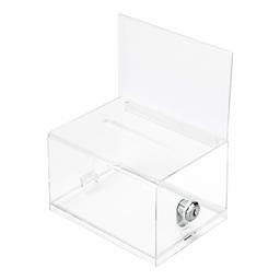 AmazonBasics Clear Ballot Box With Lock