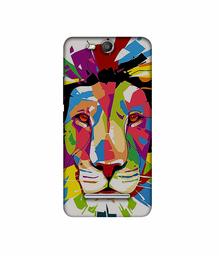 Amazon Brand - Solimo Designer Lion Multicolor Vector 3D Printed Hard Back Case Mobile Cover for Micromax Canvas Juice 3 Q392