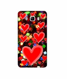 Amazon Brand - Solimo Designer Heart Texture on Glitters 3D Printed Hard Back Case Mobile Cover for Samsung Galaxy J5 (2016)