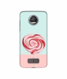 Amazon Brand - Solimo Designer Round Candy 3D Printed Hard Back Case Mobile Cover for Moto Z2 Play