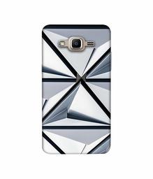 Amazon Brand - Solimo Designer Hexagon Texture 3D Printed Hard Back Case Mobile Cover for Samsung Galaxy J2 Prime