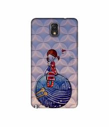 Amazon Brand - Solimo Designer Lady Vector Patternn 3D Printed Hard Back Case Mobile Cover for Samsung Galaxy Note 3 N9000