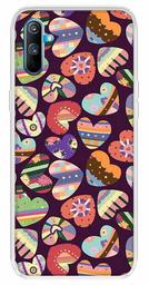 Amazon Brand - Solimo Designer Multicolor Motif Heart Pattern Design Printed Soft Back Case Mobile Cover for Realme C3