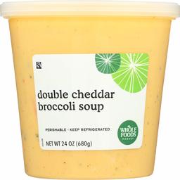 Whole Foods Market, Double Cheddar Broccoli Soup, 24 Ounce