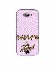 Amazon Brand - Solimo Designer Daddy's Girl in Glitter Pattern 3D Printed Hard Back Case Mobile Cover for Acer Liquid Z530