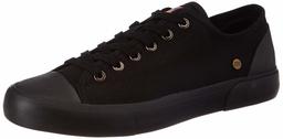 Amazon Brand - Inkast Denim Co. Men's Black Canvas Sneakers-11 UK (AZ-IK-022A)