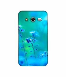 Amazon Brand - Solimo Designer Blue Flower 3D Printed Hard Back Case Mobile Cover for Samsung Galaxy Core 2 G355H