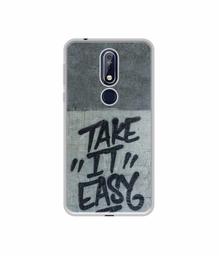 Amazon Brand - Solimo Designer Take It Easy UV Printed Soft Back Case Mobile Cover for Nokia 7.1