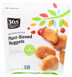 365 by Whole Foods Market, Frozen Chicken-Style Plant-Based Nuggets (About 15 Nuggets), 10.5 Ounce