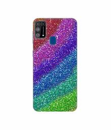 Amazon Brand - Solimo Designer Multicolor Sparkle 3D Printed Hard Back Case Mobile Cover for Samsung Galaxy M31