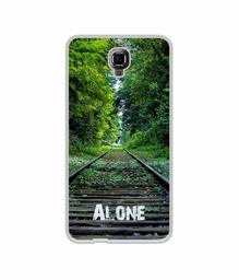 Amazon Brand - Solimo Designer Alone UV Printed Soft Back Case Mobile Cover for Intex Aqua S3