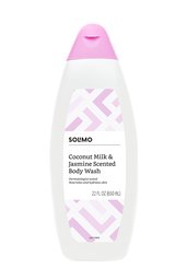 Brand - Solimo Body Wash, Coconut Milk and Jasmine Scented, 22 Fluid Ounce