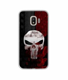 Amazon Brand - Solimo Designer Punisher Skull UV Printed Soft Back Case Mobile Cover for Samsung Galaxy J4