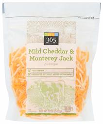 365 Everyday Value, Mild Cheddar & Monterey Jack Cheese, Shredded, 12 oz