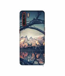 Amazon Brand - Solimo Designer Tree Reflextion 3D Printed Hard Back Case Mobile Cover for Oppo A91