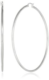 Sterling Silver Round Tube Hoop Earrings (2 mm, 2.3